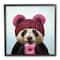 Stupell Industries Happy Panda Bear with Pink Sprinkle Donut, 12" x 12"